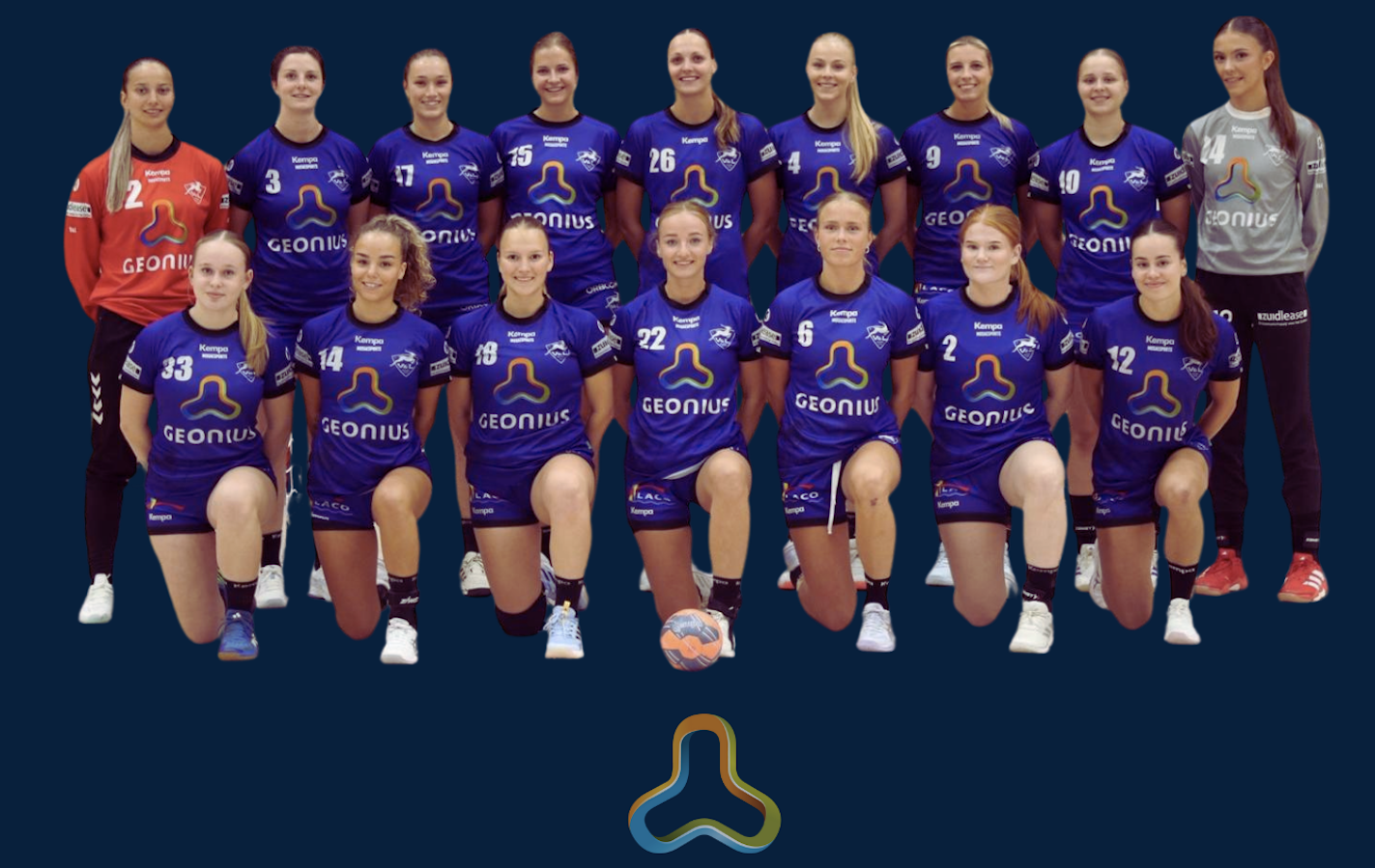 Begin seizoen 2025 - 2026 voor Geonius dames 1