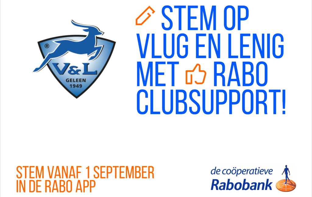 V&L neemt deel aan de Rabobank Club Support Actie 2026