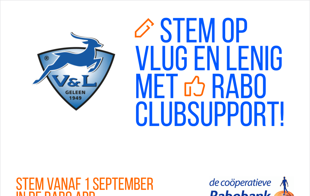 V&L neemt deel aan de Rabobank Club Support Actie 2025
